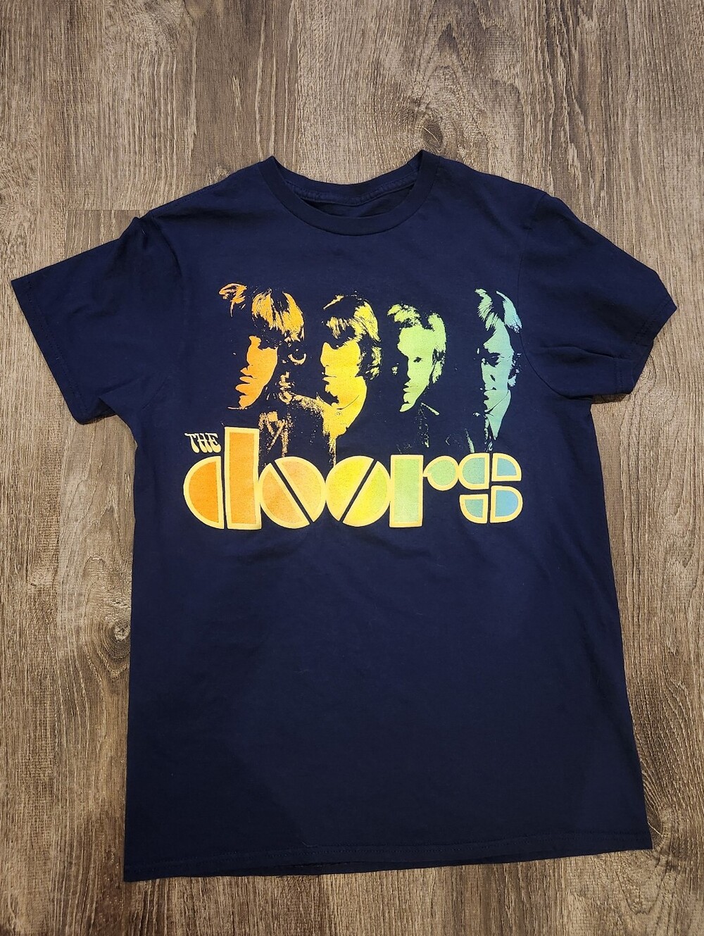 The Doors Navy Band Tee - Navy Blue
